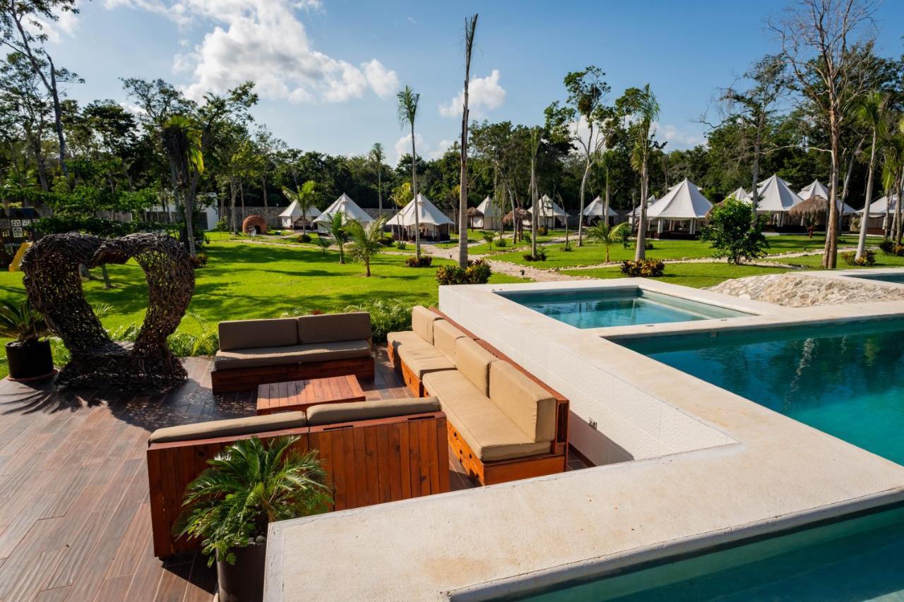 Xakluum Eco Glampings Hotel Puerto Morelos Ngoại thất bức ảnh