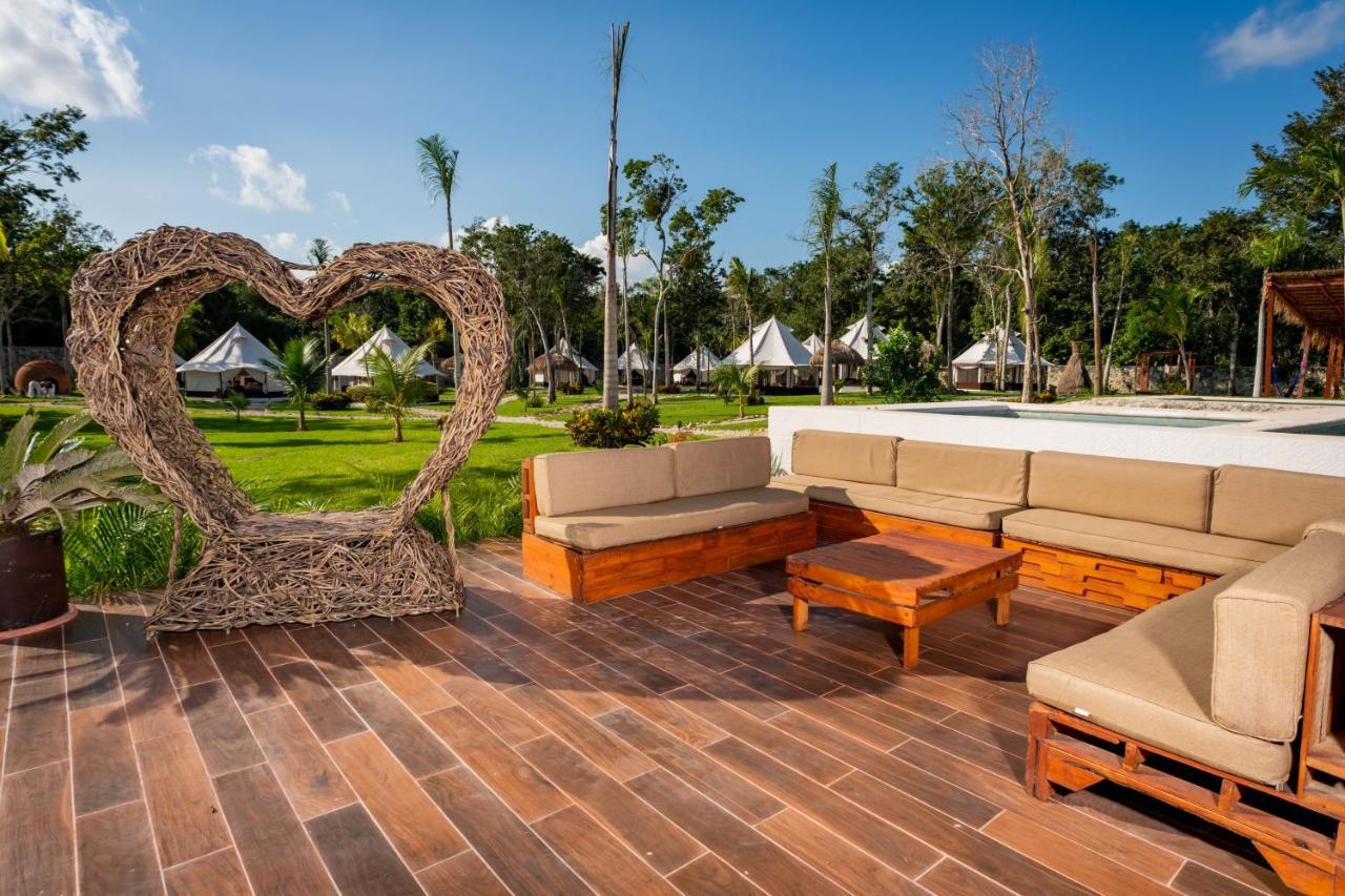Xakluum Eco Glampings Hotel Puerto Morelos Ngoại thất bức ảnh
