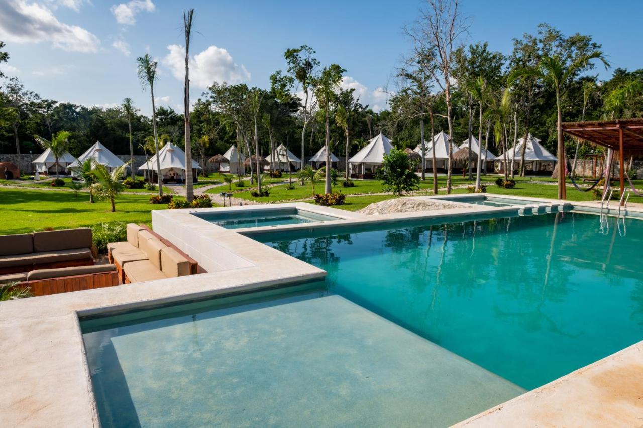 Xakluum Eco Glampings Hotel Puerto Morelos Ngoại thất bức ảnh